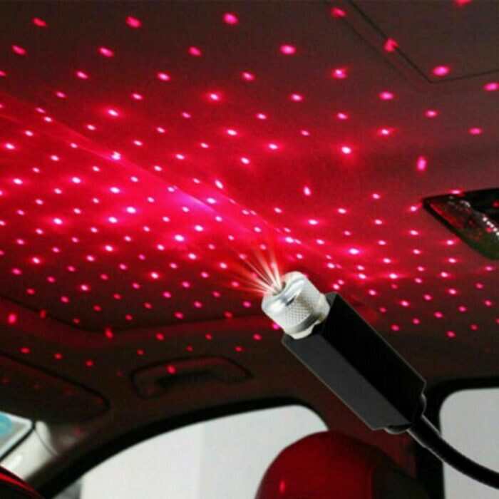 Portable USB Car Roof Projection Light